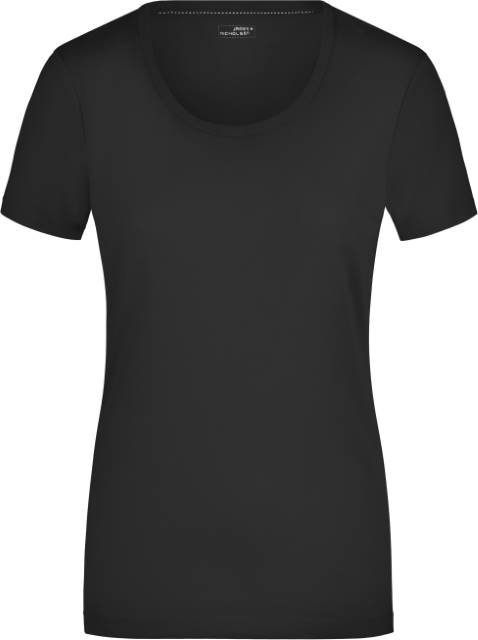 Daiber Ladies' Stretch Round-T – Black