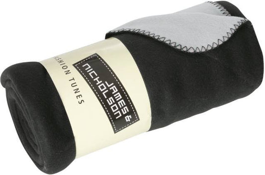 Daiber Bonded Fleece Blanket – Black / Silver (Solid)