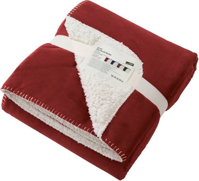 Daiber Cosy Hearth Blanket – Burgundy / Natural