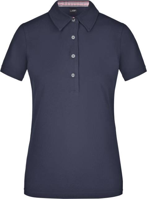 Daiber Ladies' Plain Polo – Navy / Red