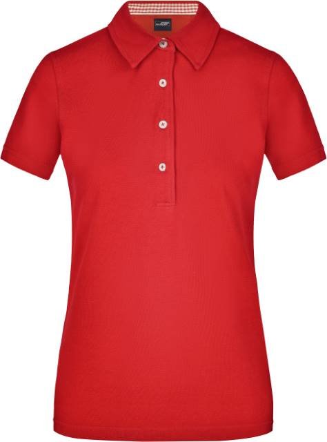 Daiber Ladies' Plain Polo – Red / Red