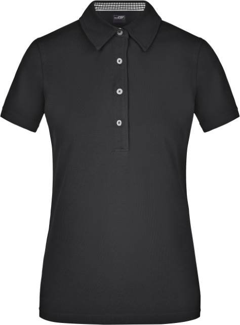 Daiber Ladies' Plain Polo – Black / Black