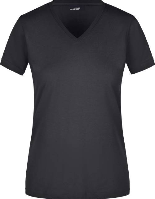 Daiber Ladies' Slim Fit V-T – Black