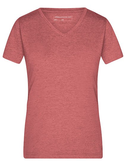 Daiber Ladies' Heather T-Shirt – Red Melange