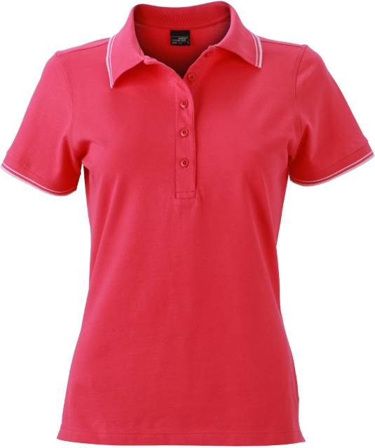 Daiber Ladies' Polo – Pink / White