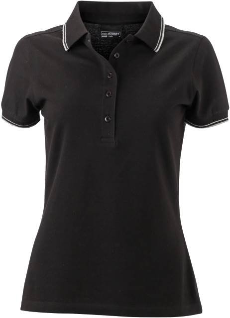 Daiber Ladies' Polo – Black / White