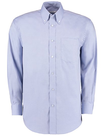 Kustom Kit Men's Classic Fit Premium Oxford Shirt Long Sleeve – Light Blue