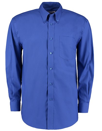 Kustom Kit Men's Classic Fit Premium Oxford Shirt Long Sleeve – Royal