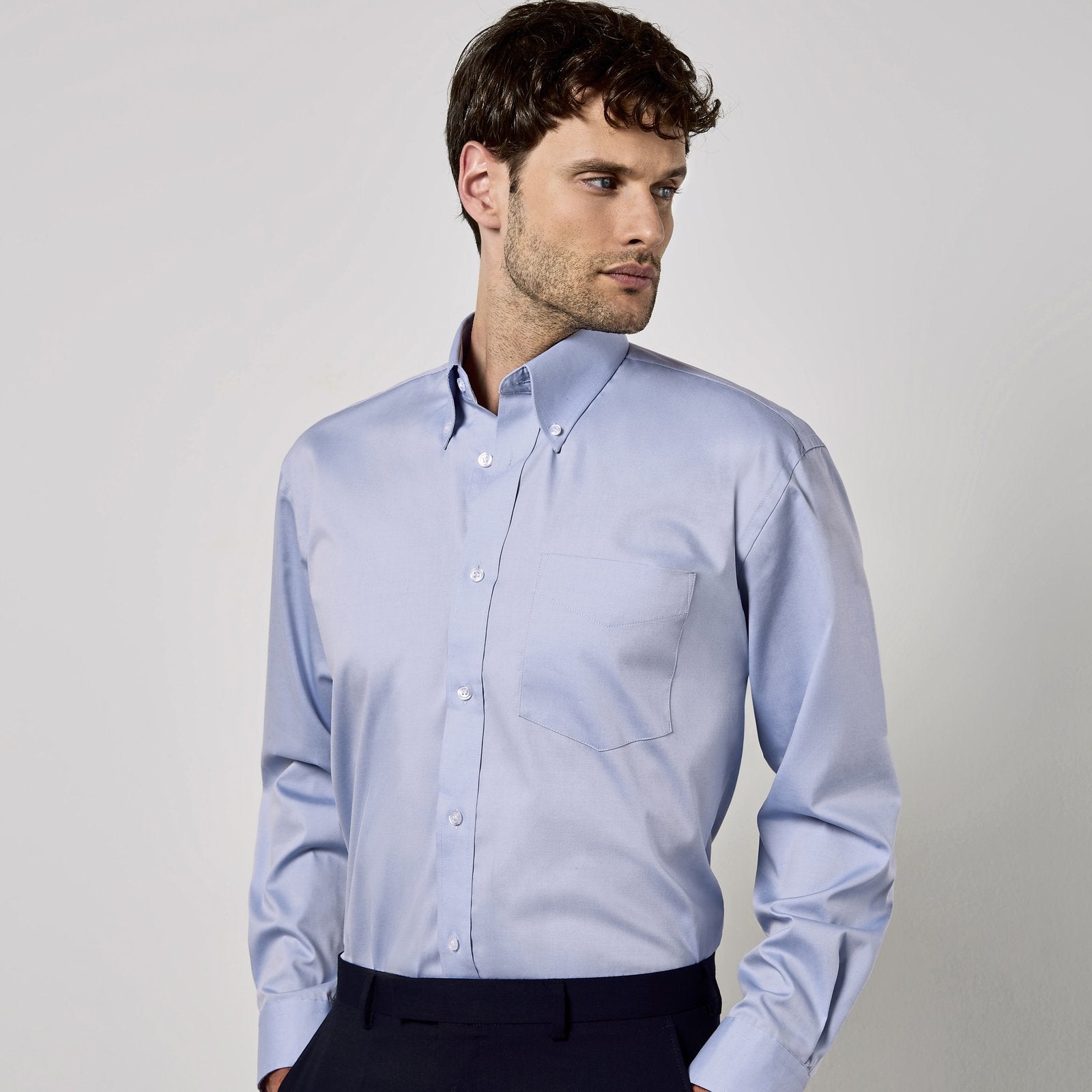 Kustom Kit Men's Classic Fit Premium Oxford Shirt Long Sleeve