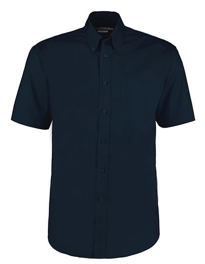 Kustom Kit Men's Classic Fit Premium Oxford Shirt Short Sleeve – Dark Navy