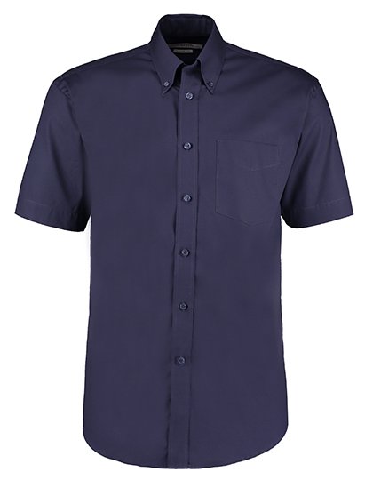 Kustom Kit Men's Classic Fit Premium Oxford Shirt Short Sleeve – Midnight Navy