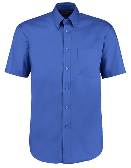 Kustom Kit Men's Classic Fit Premium Oxford Shirt Short Sleeve – Royal