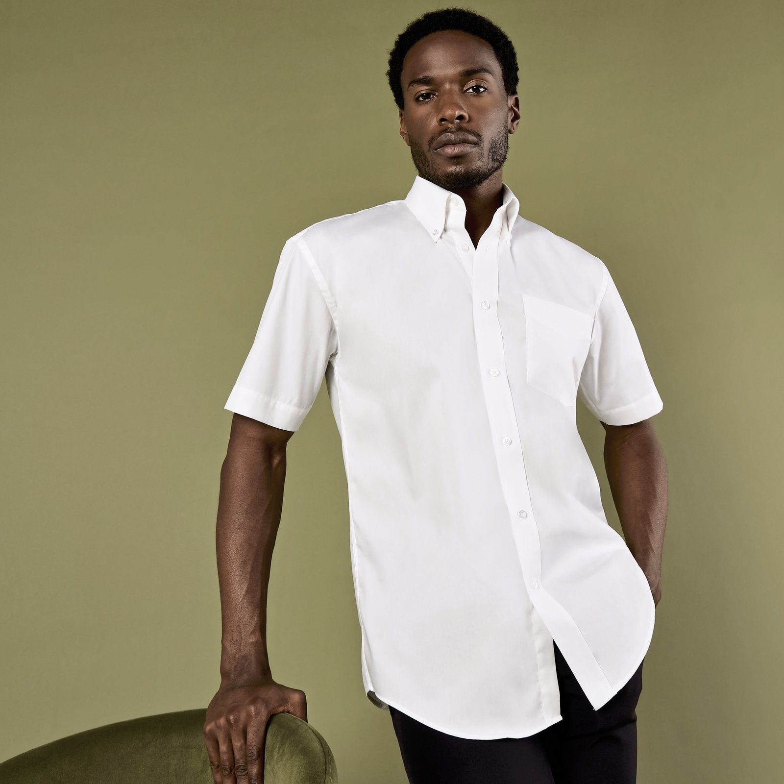 Kustom Kit Men's Classic Fit Premium Oxford Shirt Short Sleeve