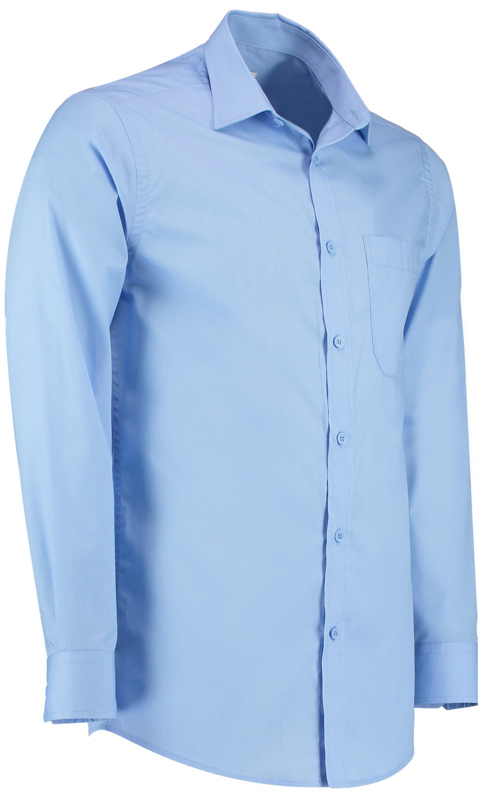 Kustom Kit Men's Tailored Fit Poplin Shirt Long Sleeve