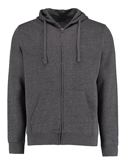 Kustom Kit Regular Fit Superwash® 60° Zipped Hoodie – Dark Grey Marl
