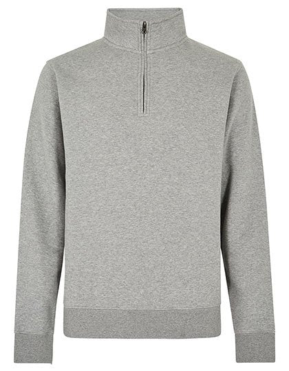 Kustom Kit Regular Fit 1/4 Zip Sweatshirt – Heather Grey