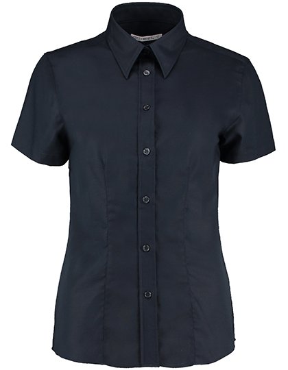 Kustom Kit Women's Tailored Fit Workwear Oxford Shirt Short Sleeve – French Navy