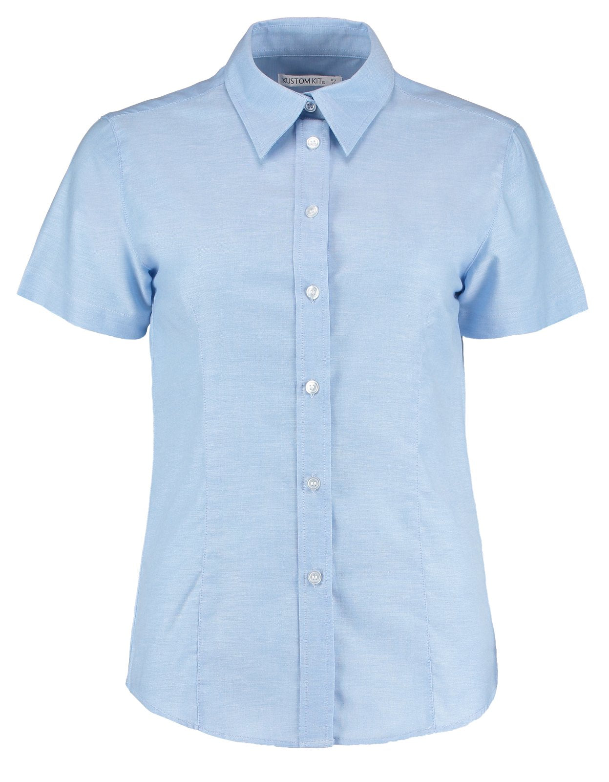 Kustom Kit Women's Tailored Fit Workwear Oxford Shirt Short Sleeve