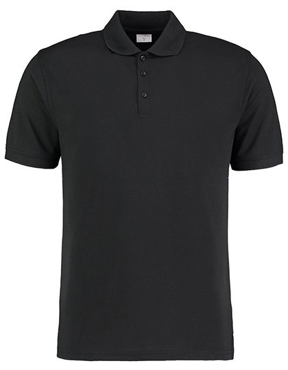 Kustom Kit Men's Slim Fit Klassic Superwash® 60° Polo – Black