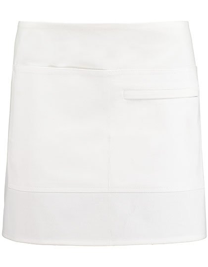 Kustom Kit Short Superwash® 60º Bar Apron Unisex – White