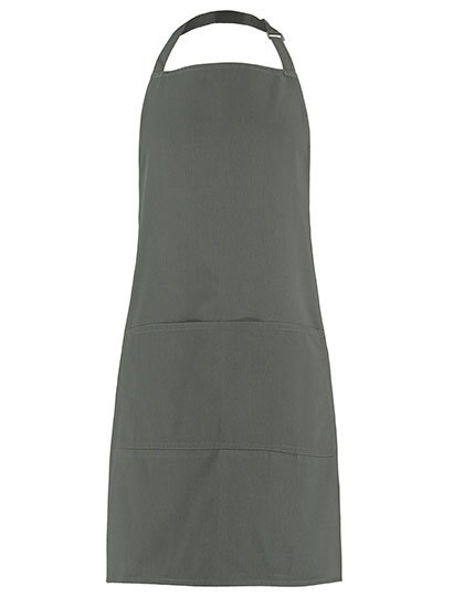 Kustom Kit Bib Superwash® 60º Pocket Apron Unisex – Dark Grey