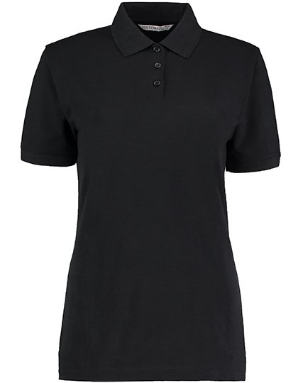 Kustom Kit Women's Classic Fit Klassic Superwash® 60° Polo – Black