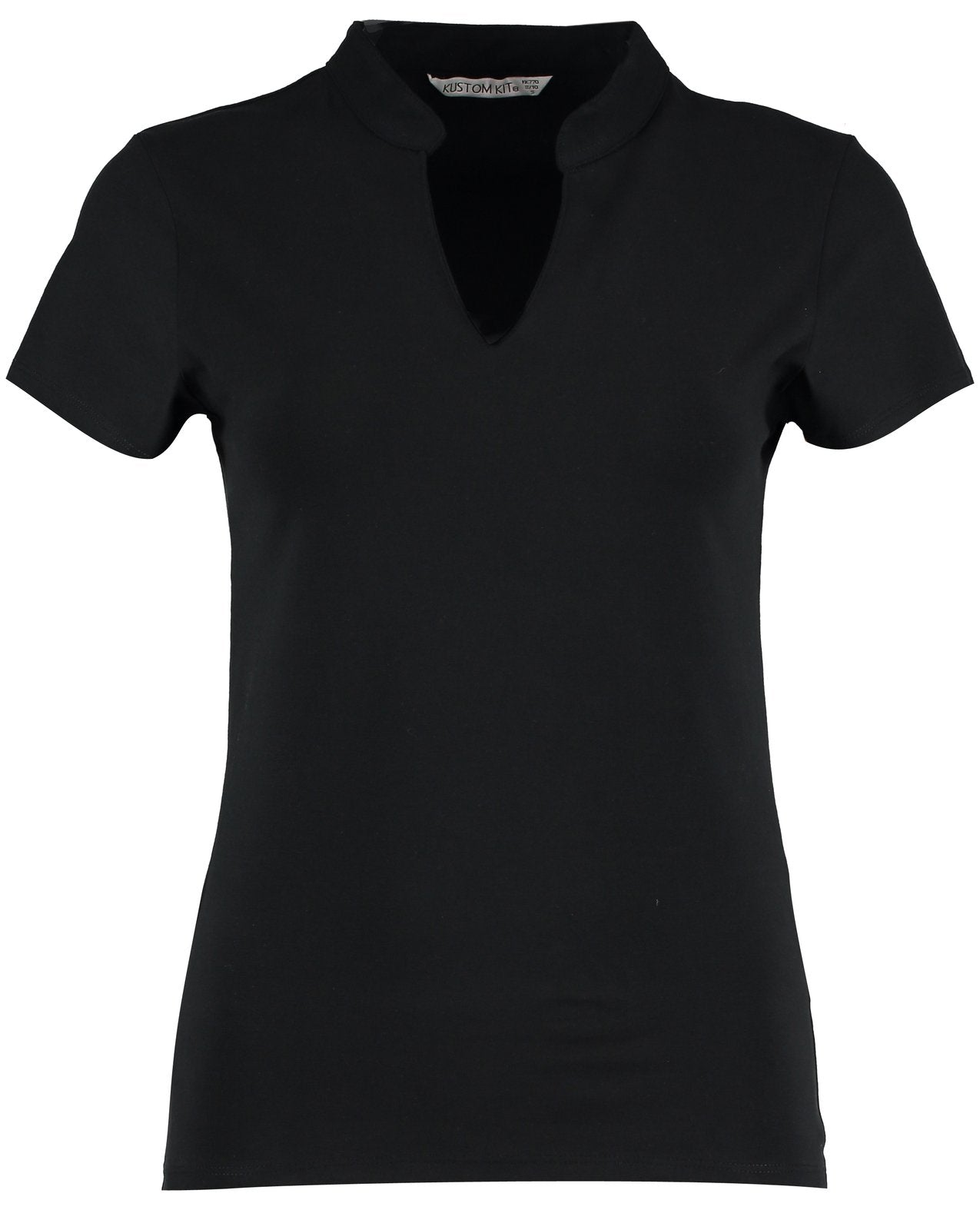 Kustom Kit Women`s Regular Fit Mandarin Collar Top