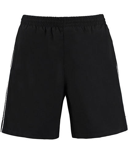 Kustom Kit Classic Fit Track Short – Black / White