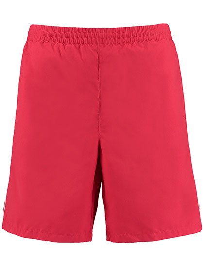 Kustom Kit Classic Fit Track Short – Red / White