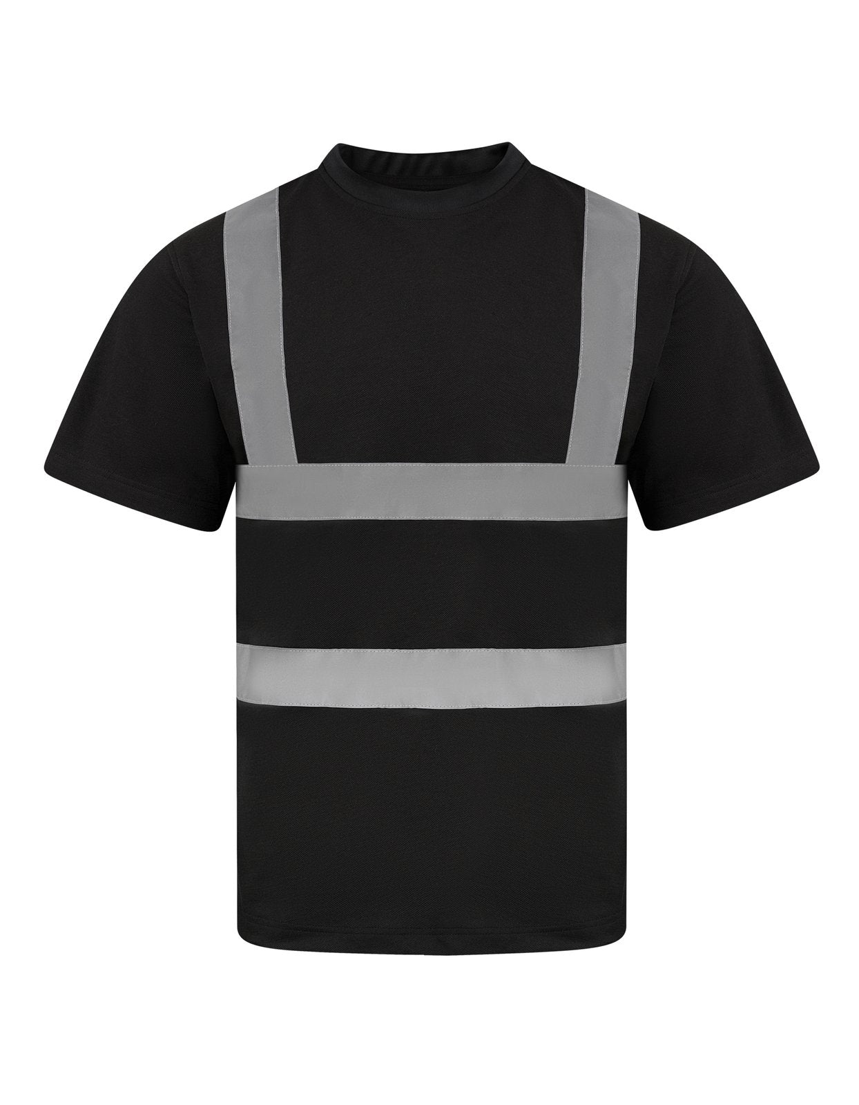Korntex Heavy Duty Polycotton Hi-Vis T-Shirt Barcelona – Black