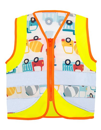 Korntex Children's Safety Vest Action Vehicle Fun – Construction Vehicles