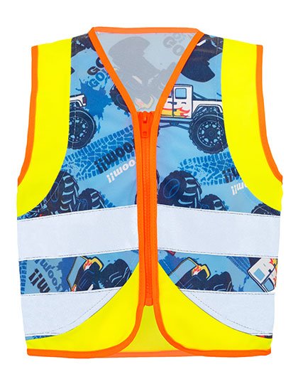 Korntex Children's Safety Vest Action Vehicle Fun – Monstertruck