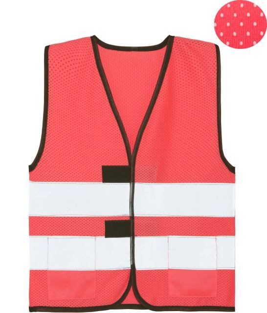 Korntex Mesh Safety Vest for Children Korfu – Neon Pink