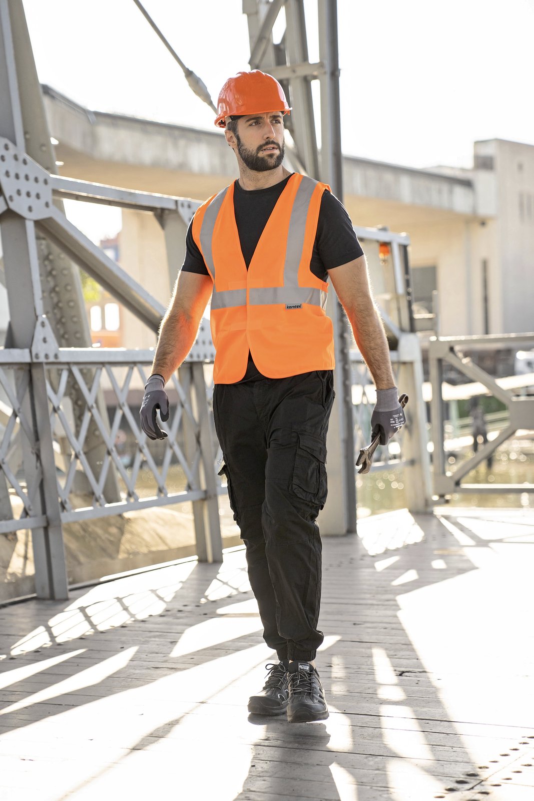 Korntex Hi-Vis Safety Vest With 3 Reflective Stripes Bremen