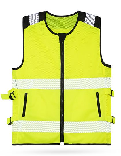 Korntex Hi-Vis Mesh Motorcycle Safety Vest “Naxos” – Signal Yellow