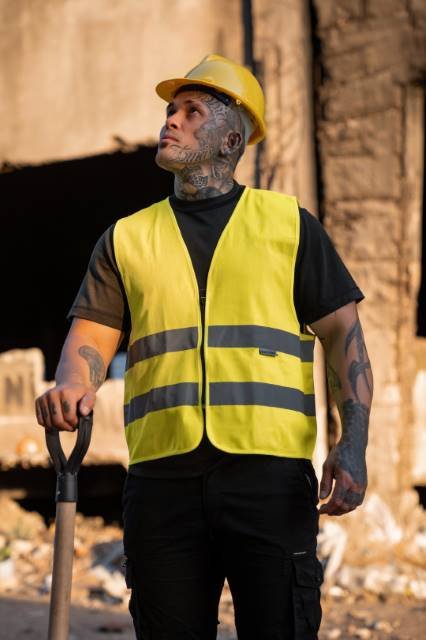 Korntex Hi-Vis Safety Vest Cologne With Front Zipper