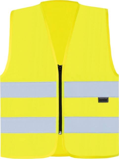Korntex Hi-Vis Safety Vest Cologne With Front Zipper – Yellow / Orange