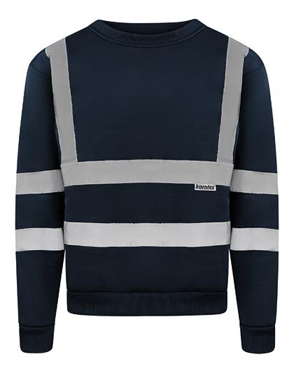 Korntex Hi-Vis Workwear Sweatshirt Limerick – Navy
