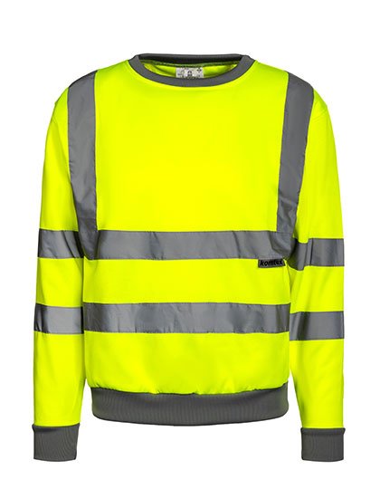 Korntex Hi-Vis Workwear Sweatshirt Limerick – Signal Yellow