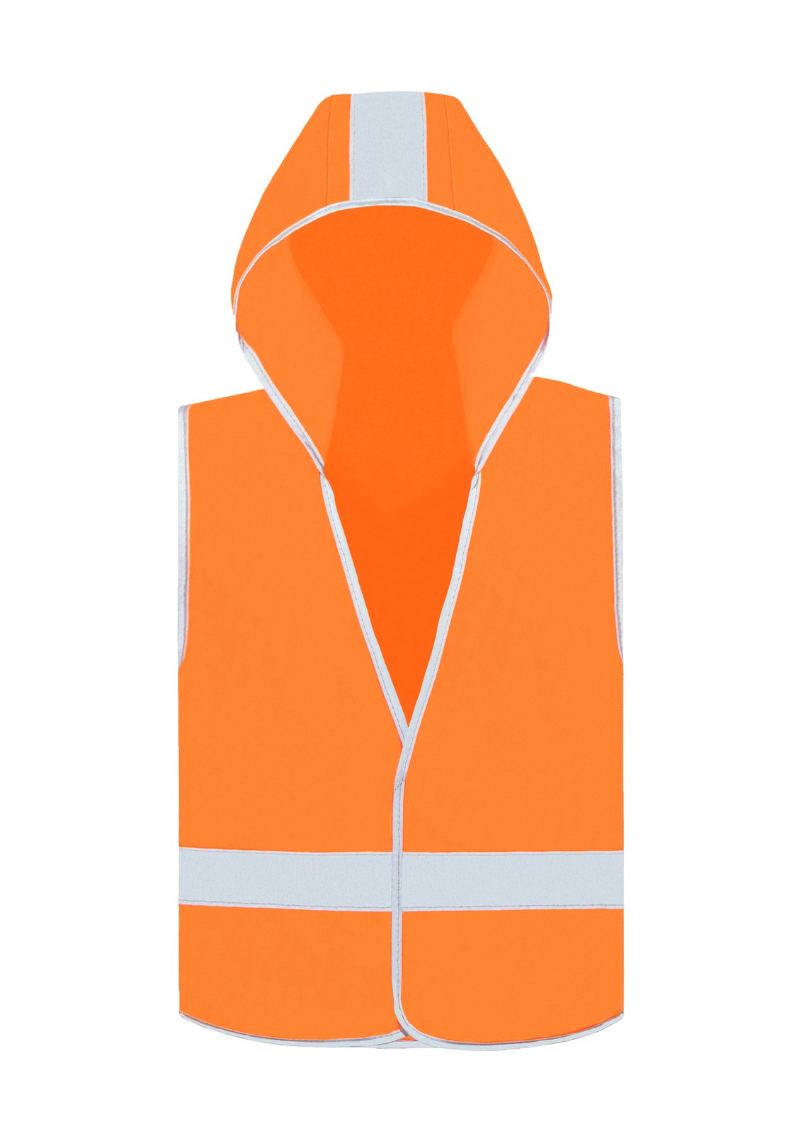 Korntex Kids' Hooded Hi-Vis Safety Vest Odense – Signal Orange
