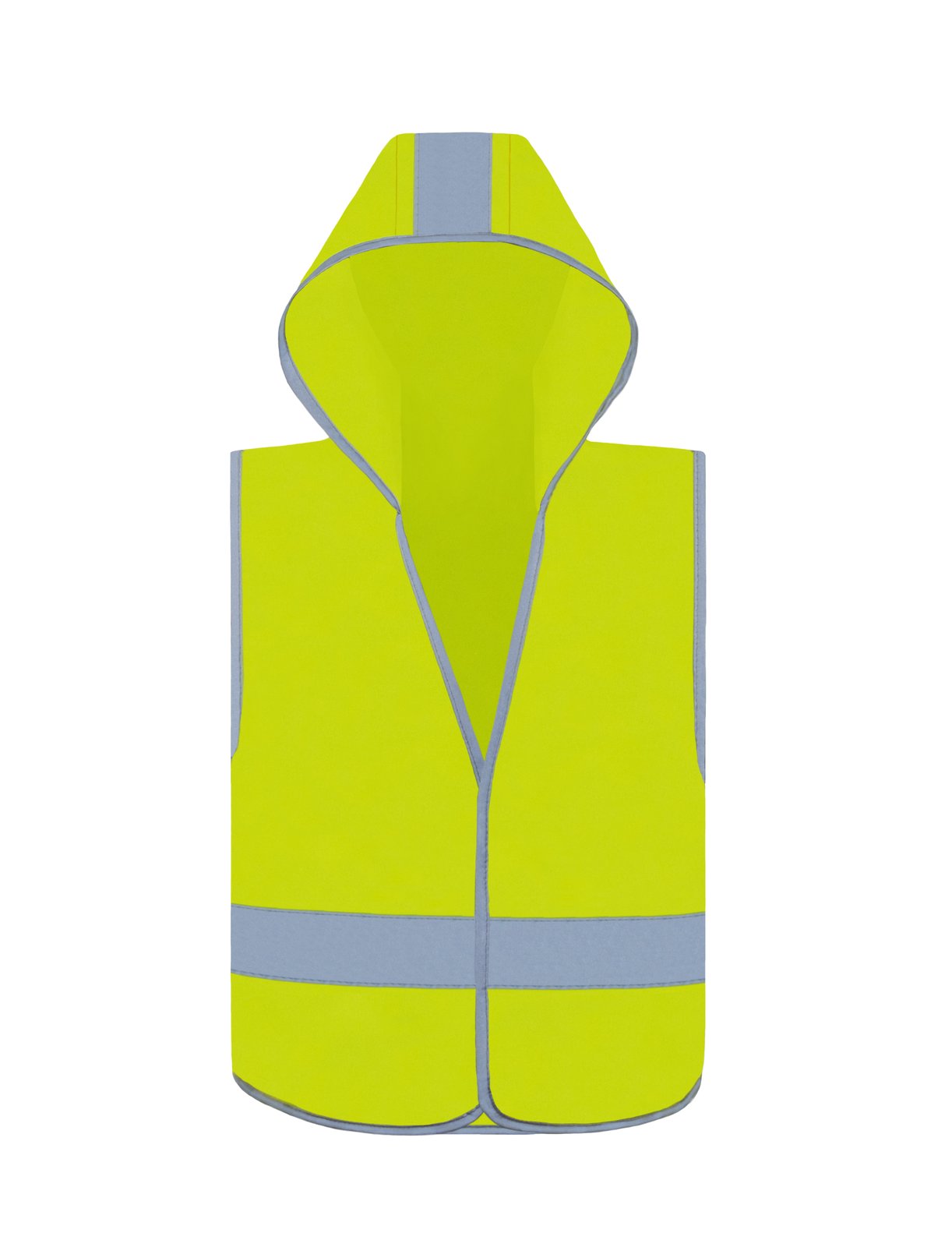 Korntex Kids' Hooded Hi-Vis Safety Vest Odense – Signal Yellow