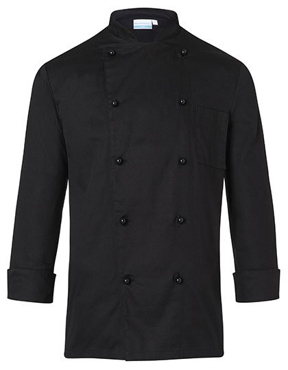 Karlowsky Kochjacke Basic – Black (ca. Pantone 419C)