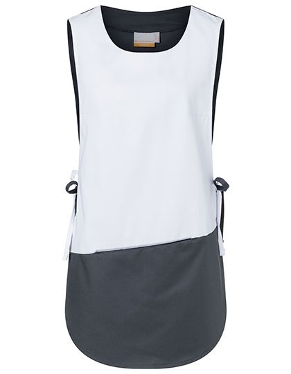 Karlowsky Überwurfkasack Bea – White / Anthracite (ca. Pantone 7540C)