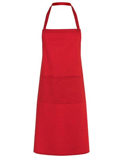 Karlowsky Latzschürze Denmark – Red (ca. Pantone 186C)