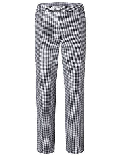 Karlowsky Kochhose Basic – Black (ca. Pantone 419C) / White