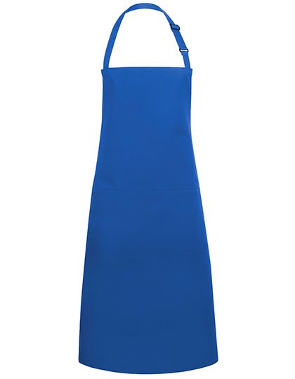Karlowsky Latzschürze Basic mit Tasche und Schnalle – Blue (ca. Pantone 7686C)