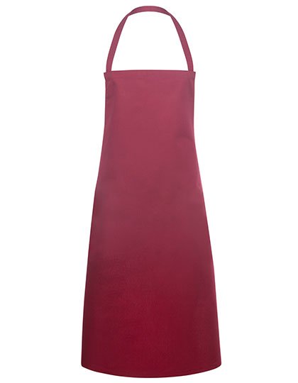 Karlowsky Basic Latzschürze – Bordeaux (ca. Pantone 209C)