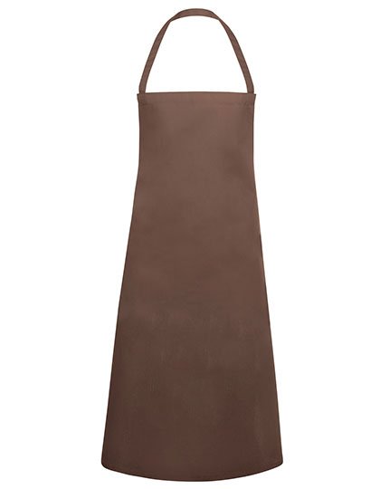 Karlowsky Basic Latzschürze – Light Brown (ca. Pantone 438C)