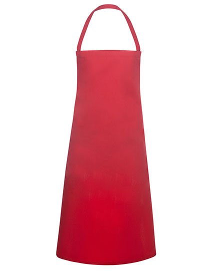 Karlowsky Basic Latzschürze – Red (ca. Pantone 186C)
