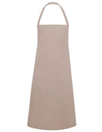 Karlowsky Basic Latzschürze – Sand (ca. Pantone 7529C)